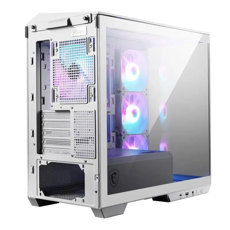 Obudowa MSI MAG PANO M100R PZ WHITE M-ATX Micro Tower z oknem, bez