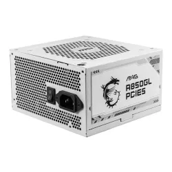 Zasilacz MSI MAG A850GL PCIE5 WHITE 850W 120mm 80plus Gold aPFC