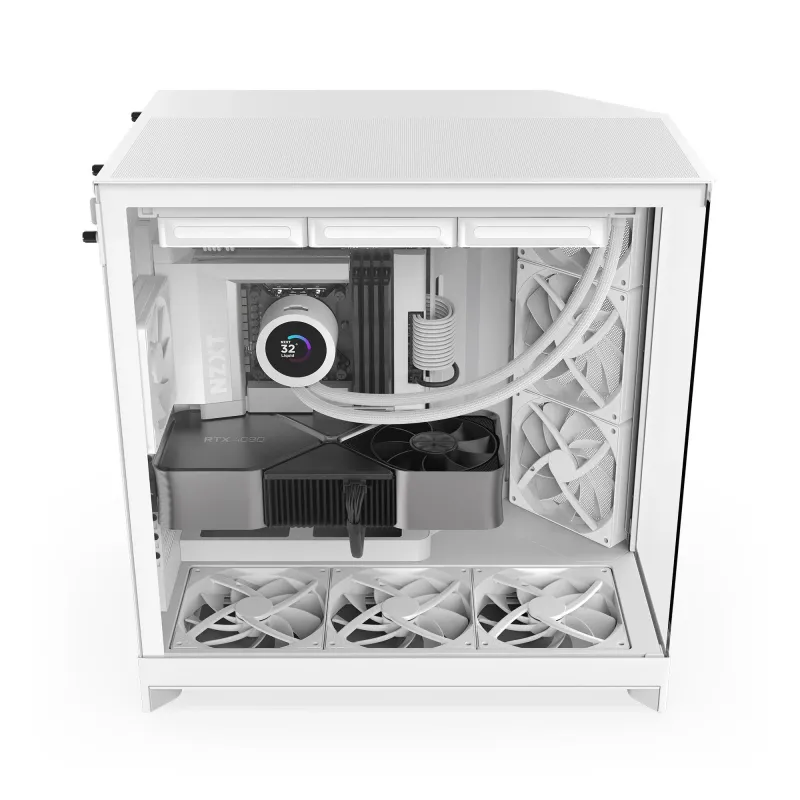 Obudowa NZXT H9 Flow (2025) Midi Tower z oknem biała