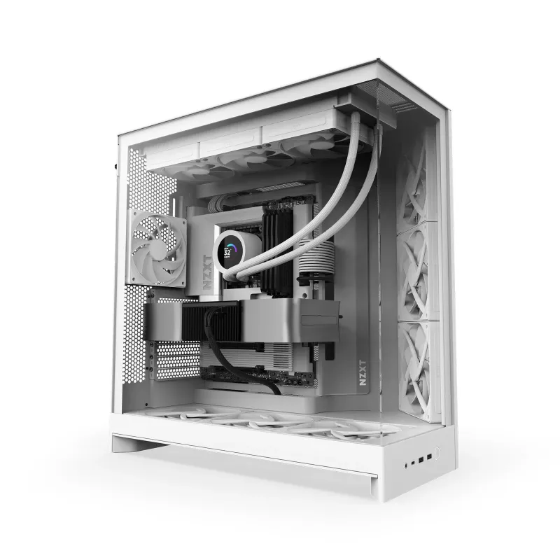 Obudowa NZXT H9 Flow (2025) Midi Tower z oknem biała