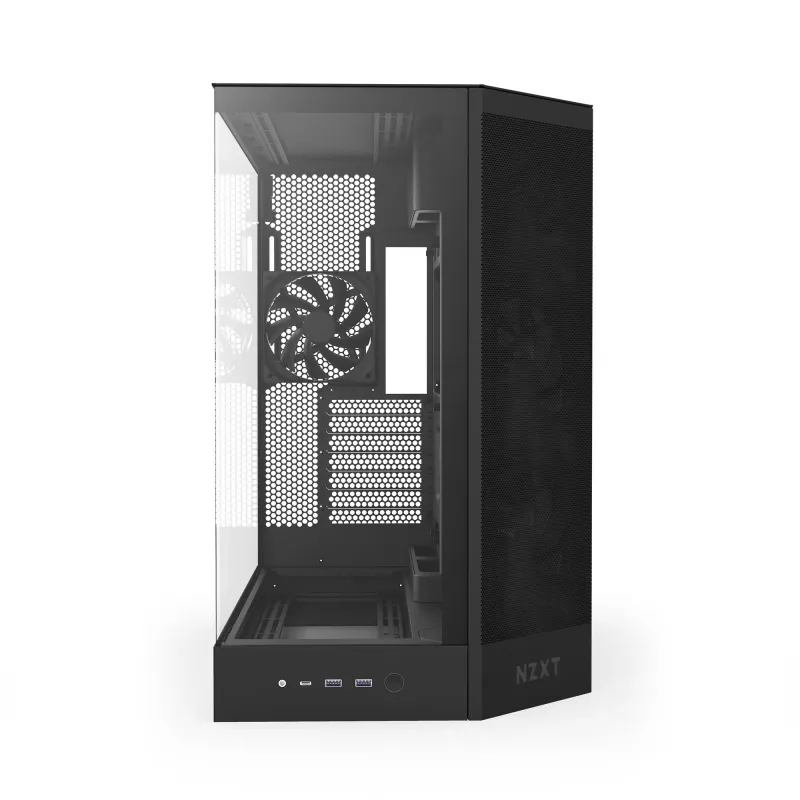Obudowa NZXT H9 Flow (2025) Midi Tower z oknem czarna