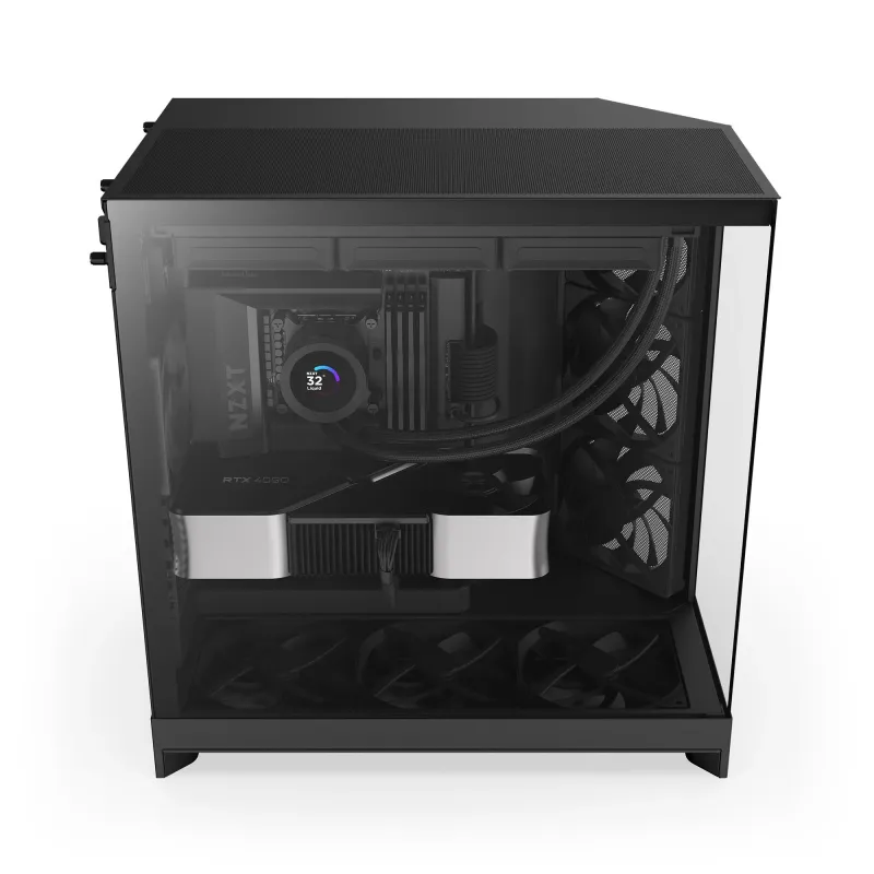 Obudowa NZXT H9 Flow (2025) Midi Tower z oknem czarna
