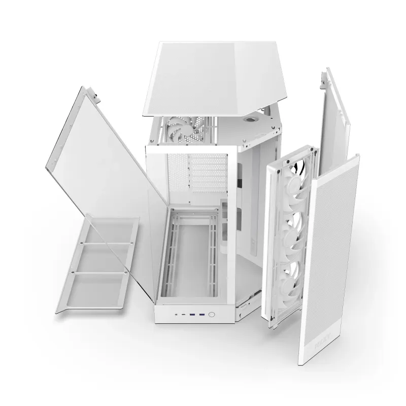 Obudowa NZXT H9 Flow RGB (2025) Midi Tower z oknem biała