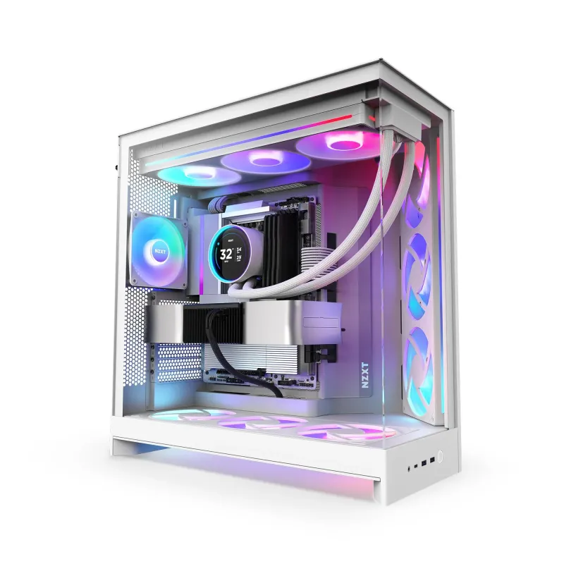 Obudowa NZXT H9 Flow RGB (2025) Midi Tower z oknem biała