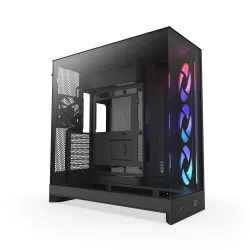 Obudowa NZXT H9 Flow RGB (2025) Midi Tower z oknem czarna | PartsPC.pl