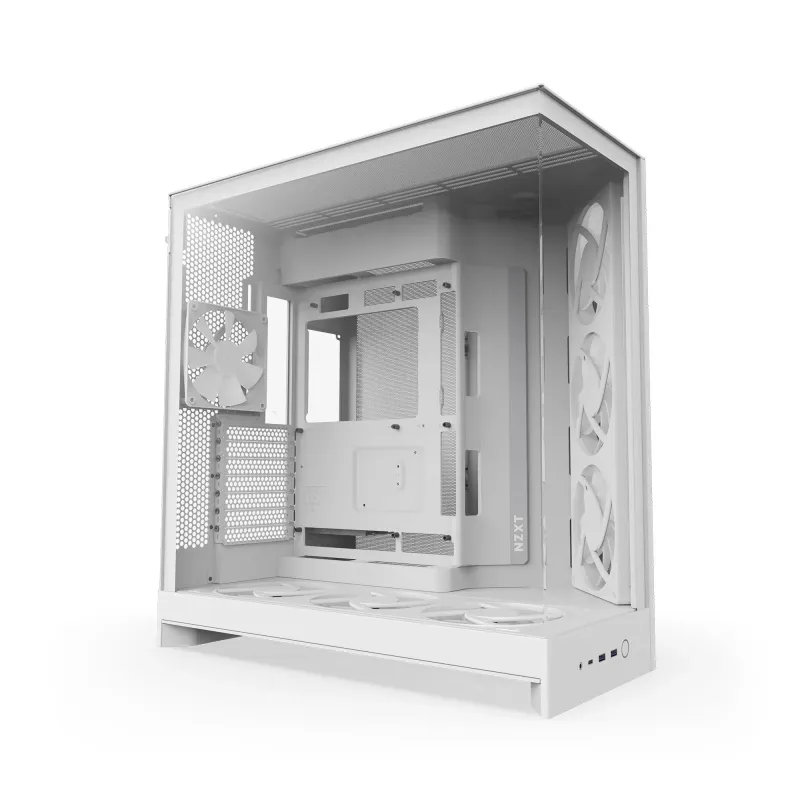 Obudowa NZXT H9 Flow RGB+ (2025) Midi Tower z oknem biała