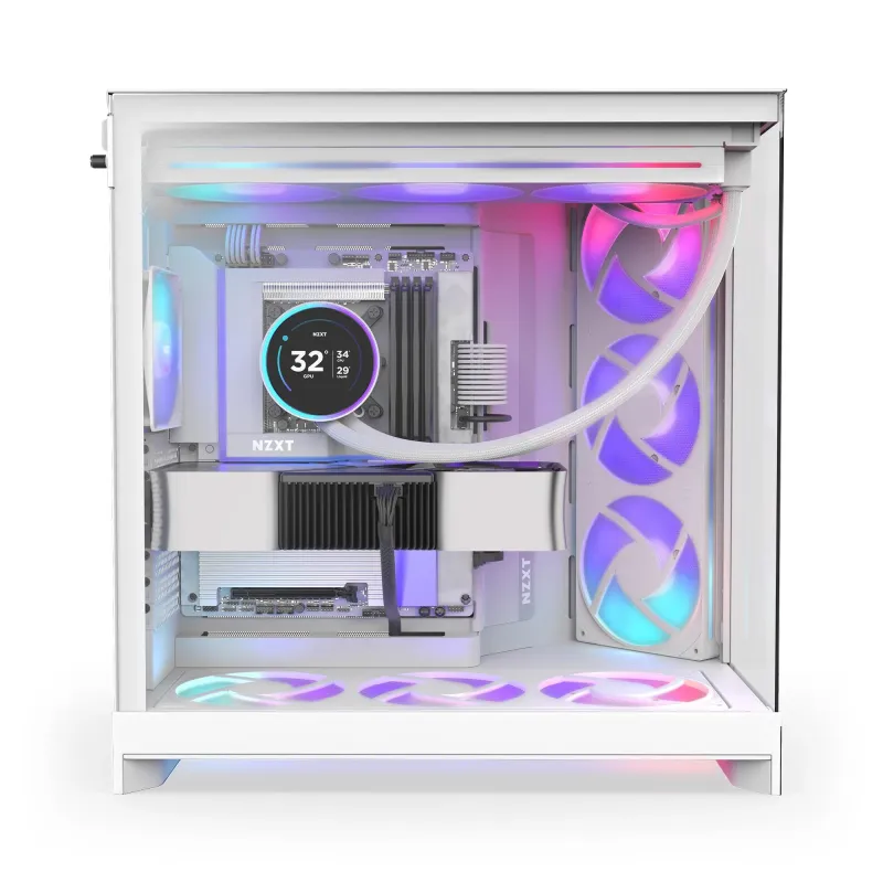Obudowa NZXT H9 Flow RGB+ (2025) Midi Tower z oknem biała
