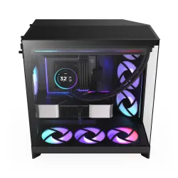 Obudowa NZXT H9 Flow RGB+ (2025) Midi Tower z oknem czarna