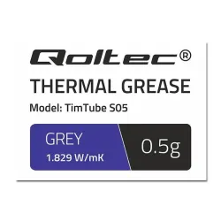 Pasta termoprzewodząca Qoltec TimTube S05 | 1.829 W/m-K | 0.5g | Szara
