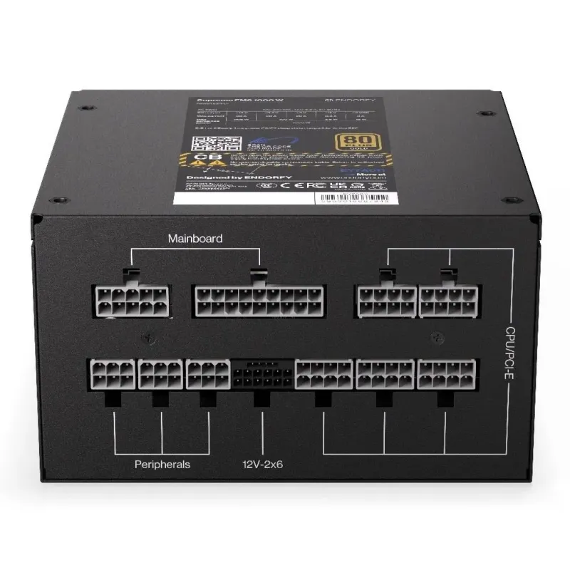 Zasilacz Endorfy Supremo FM6 1000W ATX 120mm 80 Plus Gold
