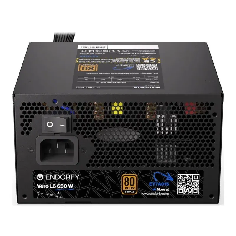 Zasilacz Endorfy Vero L6 Bronze 650W ATX 120mm 80 Plus Bronze