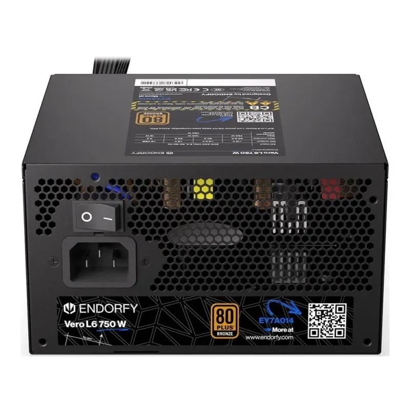 Zasilacz Endorfy Vero L6 Bronze 750W ATX 120mm 80 Plus Bronze