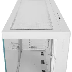 Rampage Hydra V1 Obudowa PC 4x wentylator USB C/USB A ARGB + hub, biała