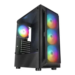 Obudowa PC Rampage SHIVA z oknem 4x wentylator 120mm Rainbow… | PartsPC.pl