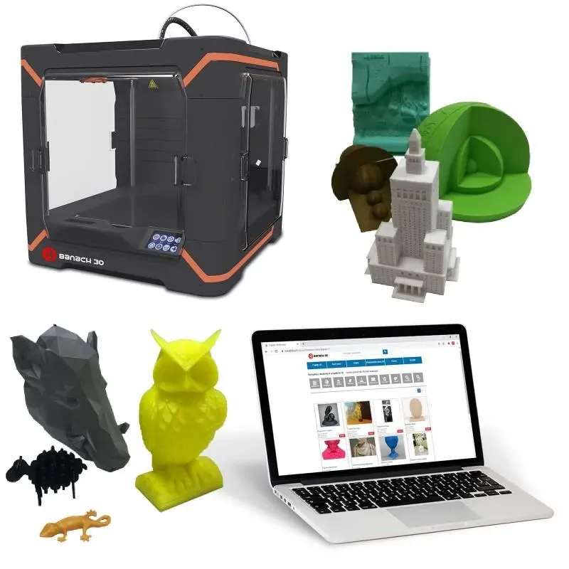 Drukarka Banach 3D School z 1-rocznym dostępem do Ekosystemu i zapasem 13kg