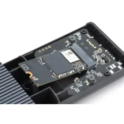 Obudowa DIGITUS USB 4.0 Typ C na dysk SSD M.2 NVMe 40Gbps aluminiowa,