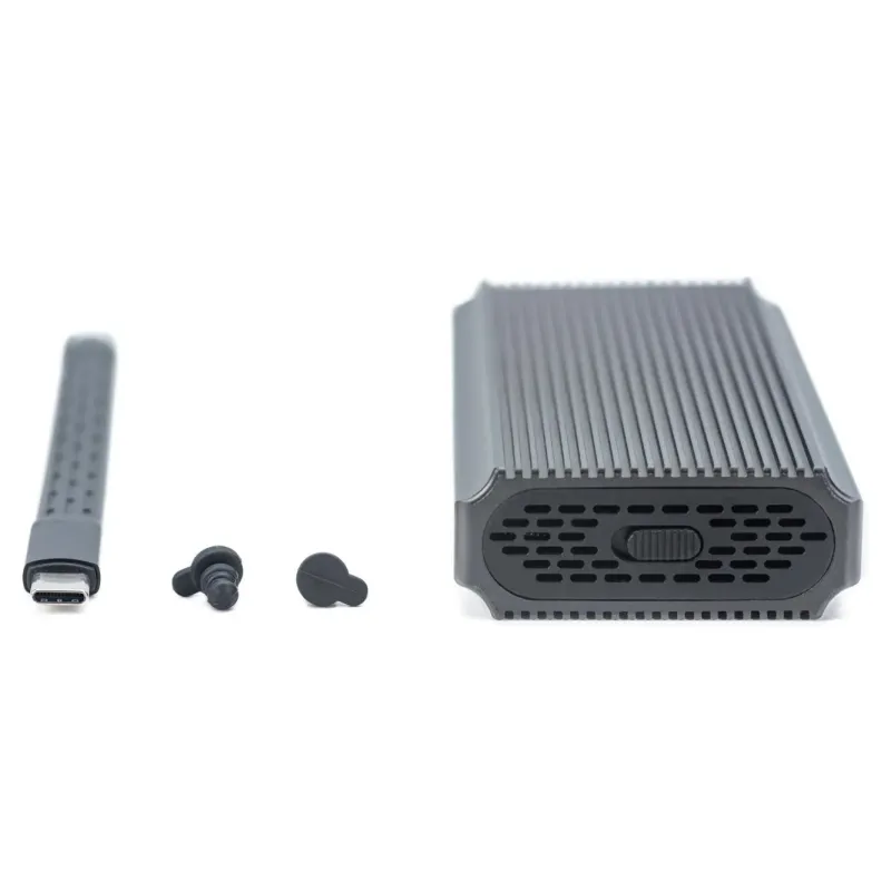 Obudowa DIGITUS USB 4.0 Typ C na dysk SSD M.2 NVMe 40Gbps aluminiowa,