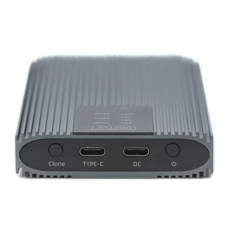 Obudowa/Stacja klonująca DIGITUS USB 3.1 Typ C na dyski SSD M.2 NVMe 20Gbps
