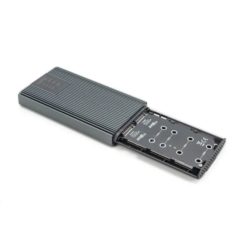 Obudowa/Stacja klonująca DIGITUS USB 3.1 Typ C na dyski SSD M.2 NVMe 20Gbps