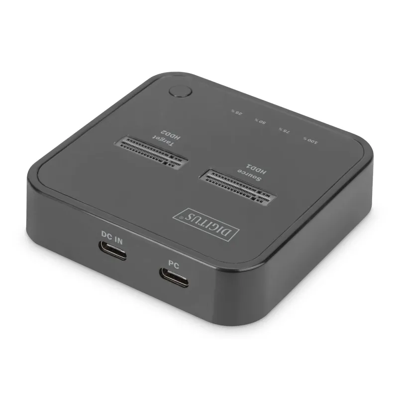 Stacja dokująca DIGITUS do SSD M.2 NVMe z funkcją klonowania offline,