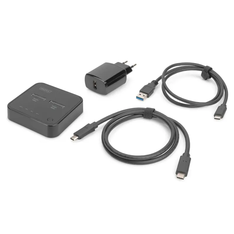 Stacja dokująca DIGITUS do SSD M.2 NVMe z funkcją klonowania offline,