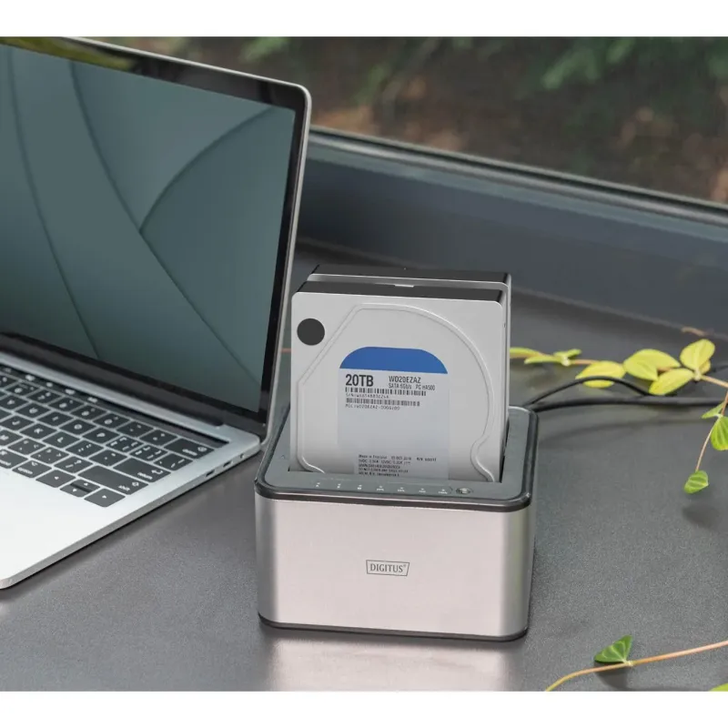 Stacja dokująca DIGITUS USB 3.0 Super Speed do 2x SSD/HDD 2.5/3.5"SATA III