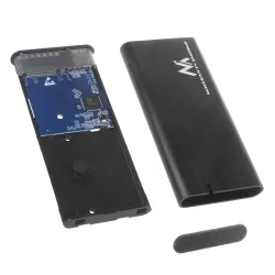 Obudowa dysku Maclean MCE443, SSD M.2, NVMe (PCIe), NGFF (SATA), USB 3.1,