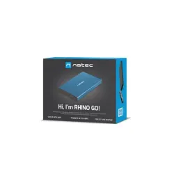 Obudowa na dysk HDD/SSD Natec RHINO Go USB 3.0 2.5" SATA niebieska