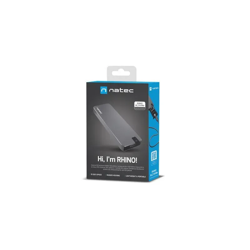 Obudowa na dysk SSD Natec Rhino M.2 NVME USB-C 3.1 Gen 2 | PartsPC.pl