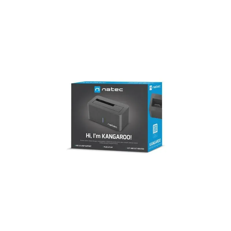 Stacja dokująca HDD Natec Kangaroo SATA 2.5" + 3.5" USB 3.0 + zasilacz