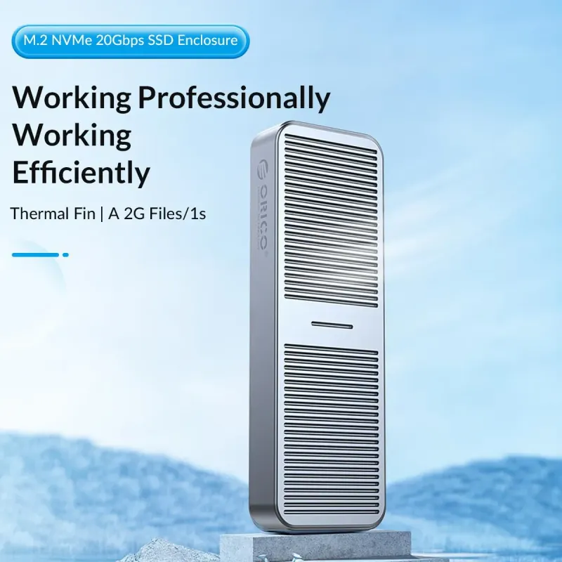 Obudowa na dysk Orico M223C3-G4-GY-BP na dysk zewnętrzny, SSD M.2 NVMe,