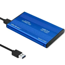 Obudowa Qoltec na dysk HDD/SSD 2.5" SATA3 | USB 3.0 | Niebieska
