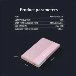 Obudowa/kieszeń Qoltec na dysk SSD HDD 2.5" | SATA | USB 3.0 | Super speed