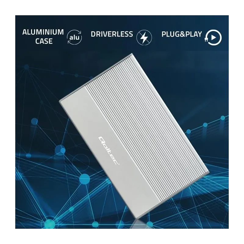 Obudowa/kieszeń Qoltec na dysk SSD HDD 2.5" | SATA | USB 3.0 | Super speed