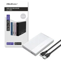 Obudowa/kieszeń Qoltec na dysk SSD HDD 2.5" | SATA | USB 3.0 | Super speed
