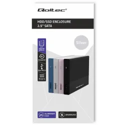 Obudowa/kieszeń Qoltec na dysk SSD HDD 2.5" | SATA | USB 3.0 | Super speed