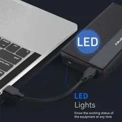 Obudowa/kieszeń Qoltec na dysk SSD HDD 2.5" | SATA | USB 3.0 | Super speed