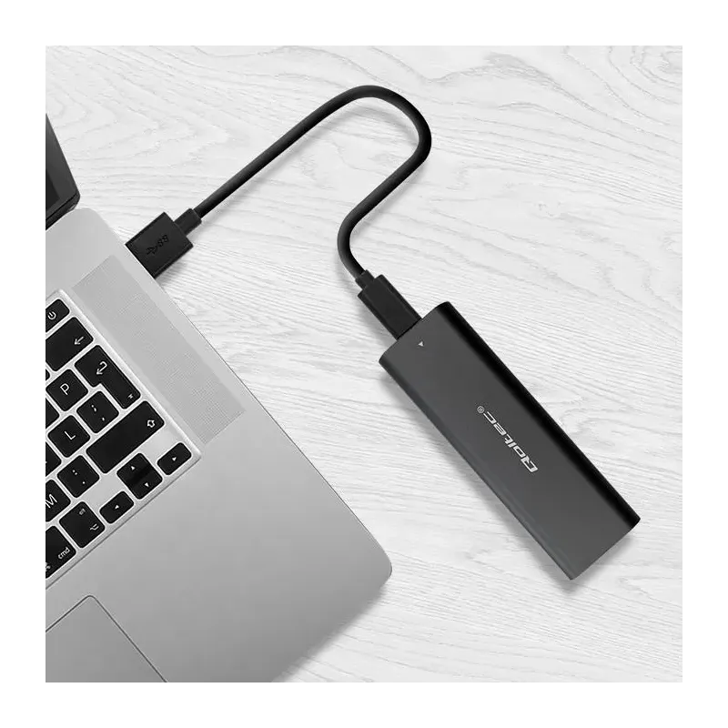 Obudowa/kieszeń Qoltec do dysków M.2 SATA SSD | NGFF | USB typ C