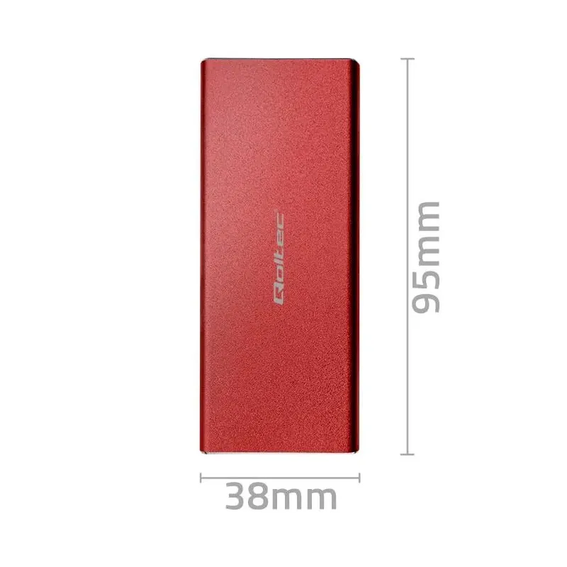 Obudowa/kieszeń Qoltec na dysk M.2 SSD | SATA | NGFF | USB 3.0 | Super