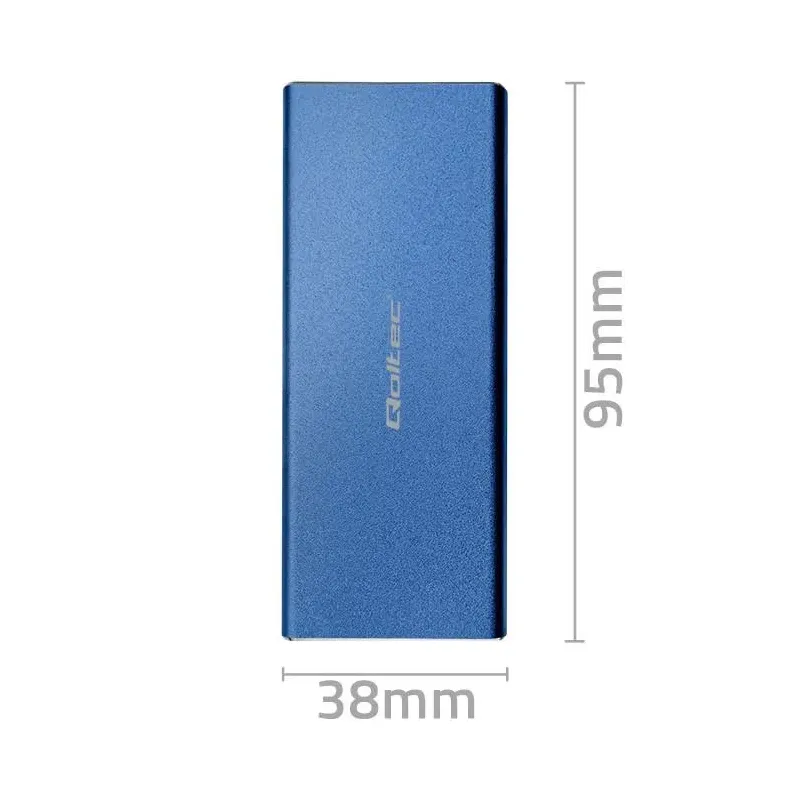 Obudowa/kieszeń Qoltec na dysk M.2 SSD | SATA | NGFF | USB 3.0 | Super