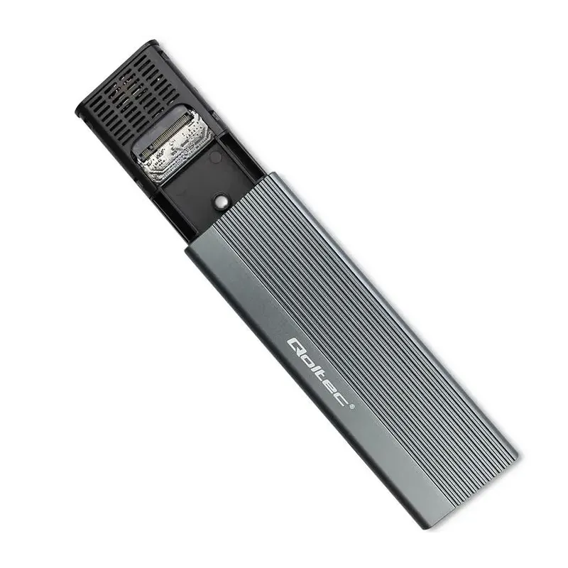 Obudowa/kieszeń Qoltec na dysk SSD M.2 | SATA | NGFF | USB-C | | Super