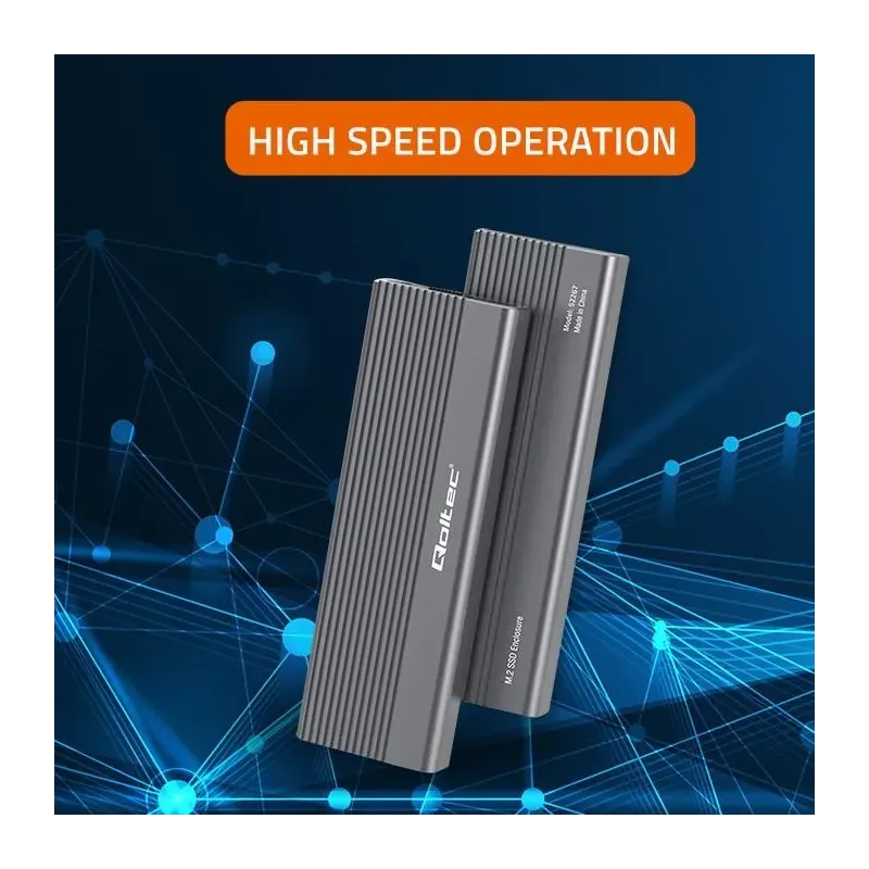 Obudowa/kieszeń Qoltec na dysk SSD M.2 | SATA | NGFF | USB-C | | Super