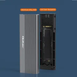 Obudowa/kieszeń Qoltec na dysk SSD M.2 | SATA | NGFF | USB-C | | Super