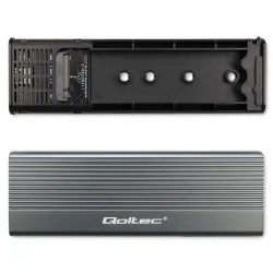 Obudowa/kieszeń Qoltec na dysk SSD M.2 | SATA | NGFF | USB-C | | Super