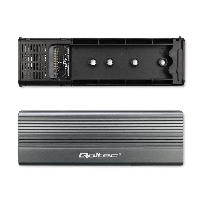 Obudowa/kieszeń Qoltec na dysk SSD M.2 | SATA | NGFF | USB-C | | Super