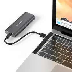 Obudowa/kieszeń Qoltec NV2271 na dysk M.2 SSD | SATA | NVMe | USB-C | 2TB