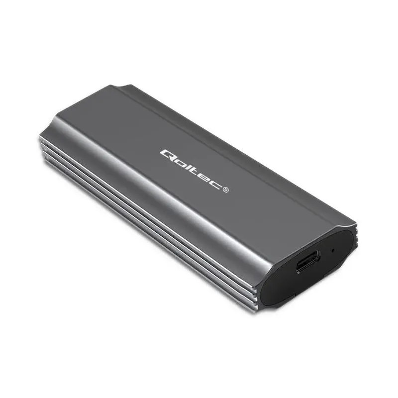 Obudowa/kieszeń Qoltec NV2271 na dysk M.2 SSD | SATA | NVMe | USB-C | 2TB