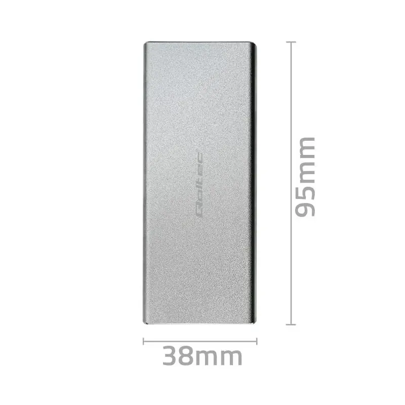 Obudowa/kieszeń Qoltec na dysk M.2 SSD | SATA | NGFF | USB 3.0 | Super