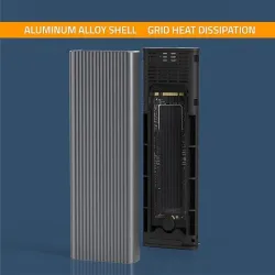 Obudowa/kieszeń Qoltec na dysk M.2 SSD | NVMe | PCIe | USB 3.1 | Super