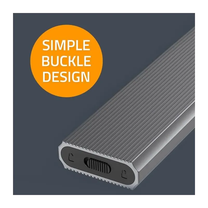 Obudowa/kieszeń Qoltec na dysk M.2 SSD | NVMe | PCIe | USB 3.1 | Super